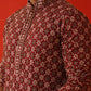 Embroidered Kurtas For Men ( KO 5127Maroon )
