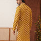 Embroidered Kurtas For Men ( KO 5127Mustard )