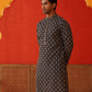 Embroidered Kurtas For Men ( KO 5127Navy )