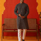 Embroidered Kurtas For Men ( KO 5127Navy )