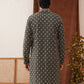 Embroidered Kurtas For Men ( KO 5127Olive )