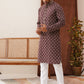 Embroidered Kurtas For Men ( KO 5127Purple )