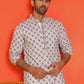 Embroidered Kurtas  For Men ( KO 5127 White )