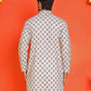 Embroidered Kurtas  For Men ( KO 5127 White )