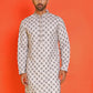 Embroidered Kurtas  For Men ( KO 5127 White )