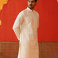 Sequins & Embroidered Kurtas For Men ( KO 5128Cream )