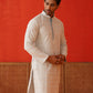 Sequins & Embroidered Kurtas For Men ( KO 5128Grey )