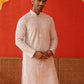 Sequins & Embroidered Kurtas For Men ( KO 5128Pink )