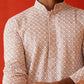 Sequins & Embroidered Kurtas For Men ( KO 5128Pink )
