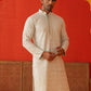 Sequins & Embroidered Kurtas For Men ( KO 5128Pista )