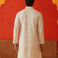 Sequins & Embroidered Kurtas For Men ( KO 5128Pista )