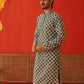 Viscose Embroidered Kurtas For Men ( KO 5129Olive )