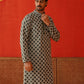 Viscose Embroidered Kurtas For Men ( KO 5129Olive )