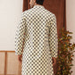 Viscose Embroidered Kurtas For Men ( KO 5129Yellow )