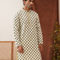 Viscose Embroidered Kurtas For Men ( KO 5129Yellow )