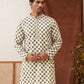 Viscose Embroidered Kurtas For Men ( KO 5129Yellow )