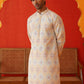 Embroidered Staight Kurtas For Men ( KO 5130Grey )