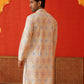 Embroidered Staight Kurtas For Men ( KO 5130Grey )