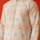 Embroidered Staight Kurtas For Men ( KO 5130Grey )