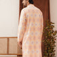 Embroidered Staight Kurtas For Men ( KO 5130Peach )