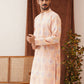 Embroidered Staight Kurtas For Men ( KO 5130Peach )