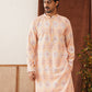 Embroidered Staight Kurtas For Men ( KO 5130Peach )