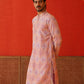 Embroidered Staight Kurtas For Men ( KO 5130Pink )