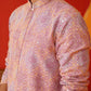 Embroidered Staight Kurtas For Men ( KO 5130Pink )
