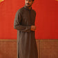 Embroidered Chikankari and Sequence Kurtas For Men ( KO 5131Dark-Grey )