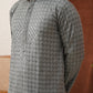 Embroidered Chikankari and Sequence Kurtas For Men ( KO 5131Grey )