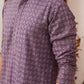 Embroidered Chikankari and Sequence Kurtas For Men ( KO 5131Purple )
