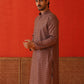 Embroidered Chikankari and Sequence Kurtas For Men ( KO 5131Rust )