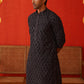 Embroidered Viscose Kurtas For Men ( KO 5132Grey )