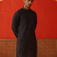 Embroidered Viscose Kurtas For Men ( KO 5132Grey )