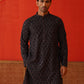 Embroidered Viscose Kurtas For Men ( KO 5132Grey )