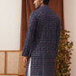 Embroidered Viscose Kurtas For Men ( KO 5133Navy )