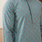 Embroidered Staight Kurtas For Men ( KO 5135Blue )