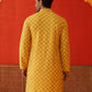 Embroidered Staight Kurtas For Men ( KO 5135Mustard )