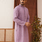 Embroidered Staight Kurtas For Men ( KO 5135Purple )