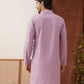 Embroidered Staight Kurtas For Men ( KO 5135Purple )