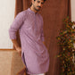 Embroidered Staight Kurtas For Men ( KO 5135Purple )