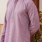 Embroidered Staight Kurtas For Men ( KO 5135Purple )