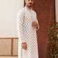 Embroidered Staight Kurtas For Men ( KO 5135White )
