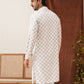Embroidered Staight Kurtas For Men ( KO 5135White )