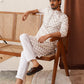 Embroidered Staight Kurtas For Men ( KO 5135White )