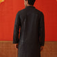 Men's Embroidered & Sequence Kurtas ( KO 5136Black )