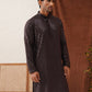 Men's Embroidered & Sequence Kurtas ( KO 5136Coffee )