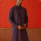 Men's Embroidered & Sequence Kurtas ( KO 5136Purple )