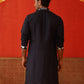 Embroidered Straight Kurtas. ( KO 5137Black )