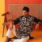 Embroidered Straight Kurtas. ( KO 5137Black )